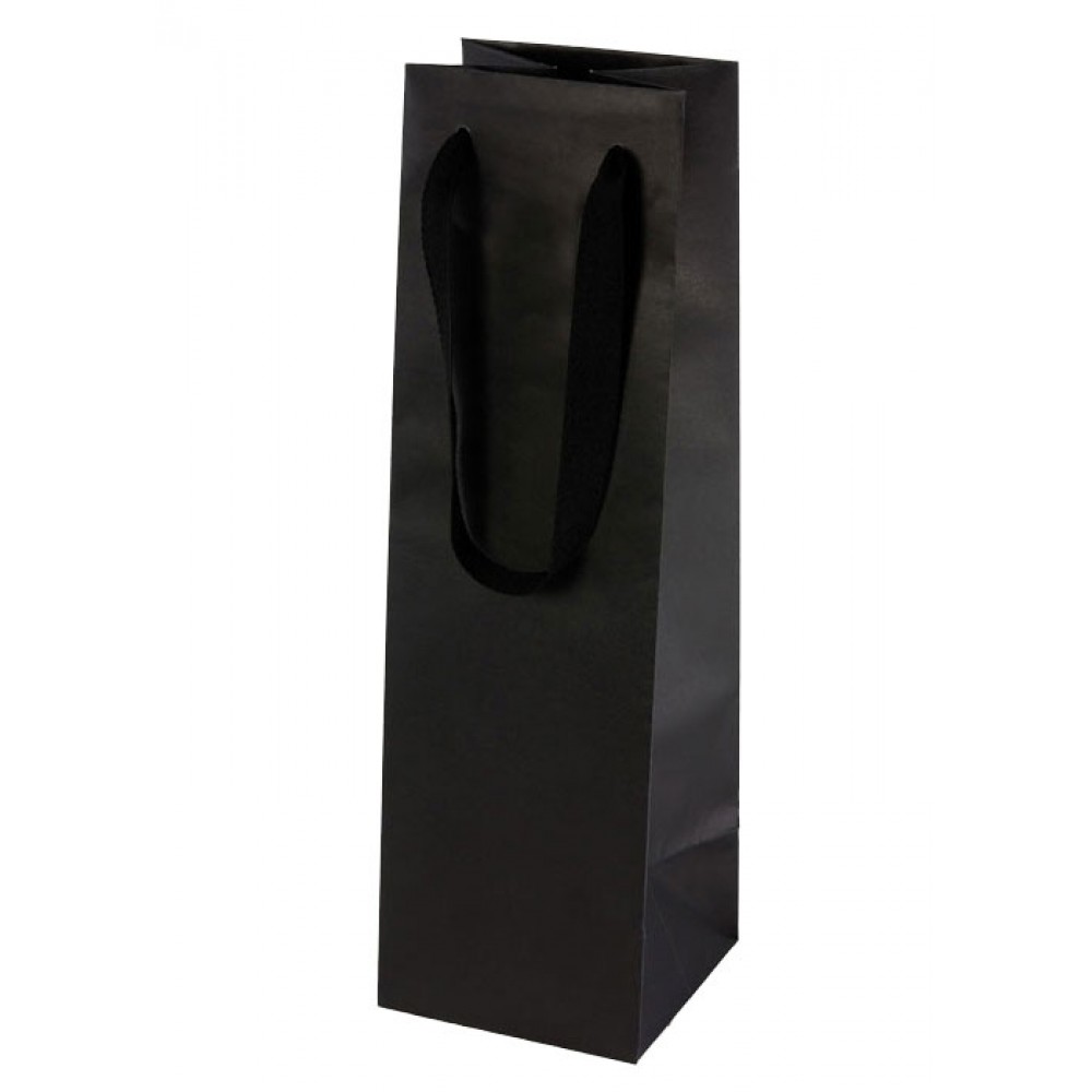Custom Printed Process Printed Cotton Twill Ribbon Euro Tote Bag (Black) (4"x4"x15") Custom Printed Process Printed Cotton Twill Ribbon Euro Tote Bag (Black) (4"x4"x15")