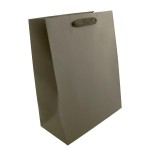 Custom Imprinted Premium Cotton Twill Handle Eurototes (10"x5"x13") (Hot Stamped) (Gray)