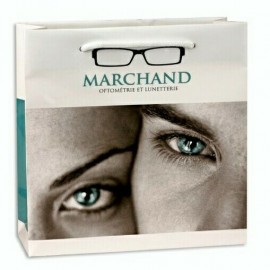 Custom Printed Gloss Laminated Euro-tote Bag (6-1/2"x3-1/2"x6-1/2") Logo Imprinted  Custom Printed Gloss Laminated Euro-tote Bag (6-1/2"x3-1/2"x6-1/2") Logo Imprinted