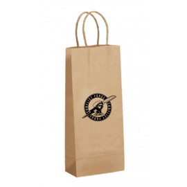 Logo Imprinted Recycled Tan Kraft Paper Shopping Bag (5 1/2"x3 1/4"x13")  Logo Imprinted Recycled Tan Kraft Paper Shopping Bag (5 1/2"x3 1/4"x13")