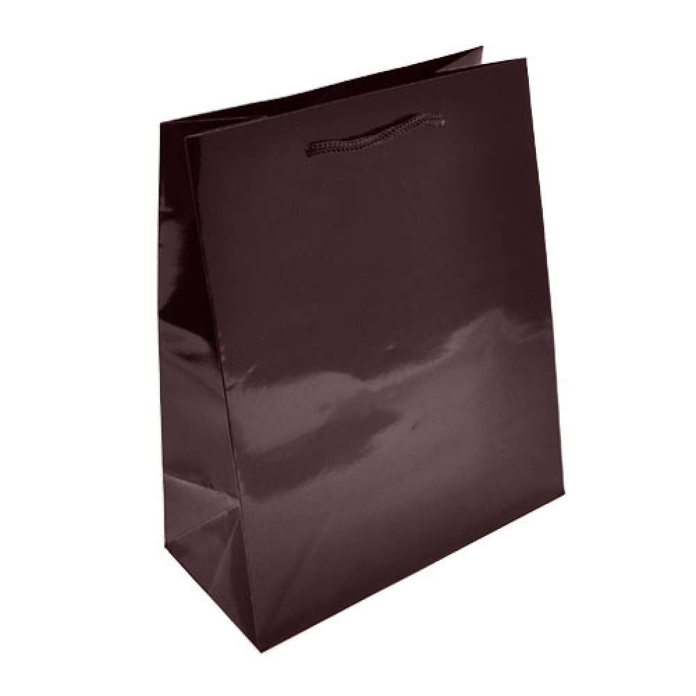 Colored High Gloss Eurotote Bag (8"x4"x10") (Burgundy) Custom Printed Colored High Gloss Eurotote Bag (8"x4"x10") (Burgundy) Custom Printed