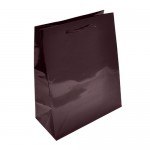 Colored High Gloss Eurotote Bag (8"x4"x10") (Burgundy) Custom Printed