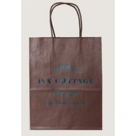 Metallic/ Safari Collection Metallic Blue Bag (8"x4.5"x10.25") Custom Imprinted