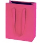 Custom Imprinted Premium Cotton Twill Handle Eurototes (10"x5"x13") (Ink Printed) (Fuchsia Pink)