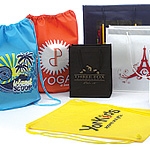 Custom Printed Non-Woven Shopping Bag w/Shoulder Handles (16"x6"x13") Custom Printed