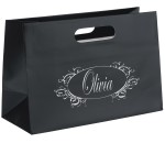 Logo Imprinted Olivia Boutique Die Cut Handle Tote Bag