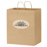 Natural Kraft Paper Carry-Out Bag w/ Full Color (14 1/2"x9 1/2"x16 1/4") - Color Evolution Custom Imprinted