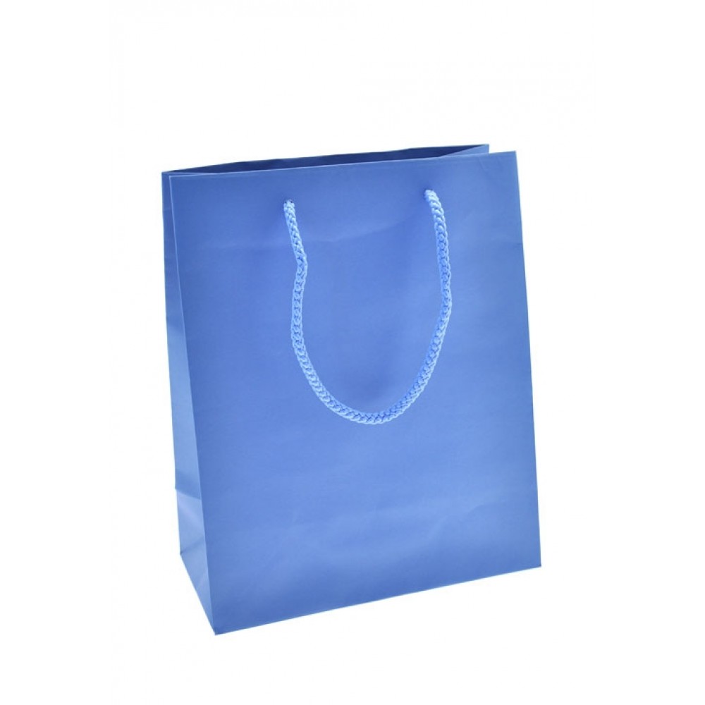Logo Imprinted Euro Tint Tote Bag (8"x4"x10") (Periwinkle) Logo Imprinted Euro Tint Tote Bag (8"x4"x10") (Periwinkle)