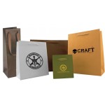 Premium Cotton Twill Handle Eurototes (5"x4"x6") (Hot Stamped) (Black Tie) Custom Printed