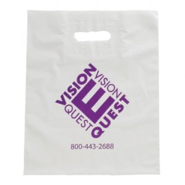 Machine Run 1.75 Mil Patch Handle Bag (15"x18"x4") Custom Imprinted