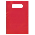 Tinted Opaque Merchandise Bag (6"X9") (Red) Custom Imprinted
