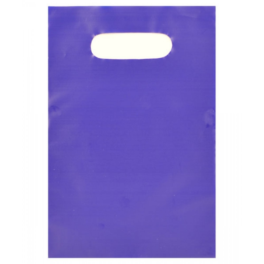 Custom Imprinted Tinted Opaque Merchandise Bags (12"x15") (Royal Blue)