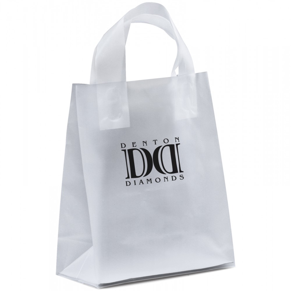 Beulah Frosted Shopper Bag Logo Imprinted Beulah Frosted Shopper Bag Logo Imprinted