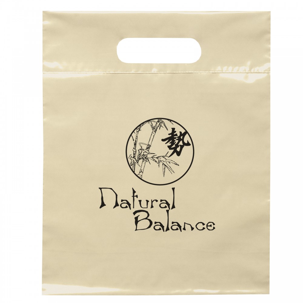 Custom Imprinted Die Cut Handle Bag (9"x12) Custom Imprinted Die Cut Handle Bag (9"x12)