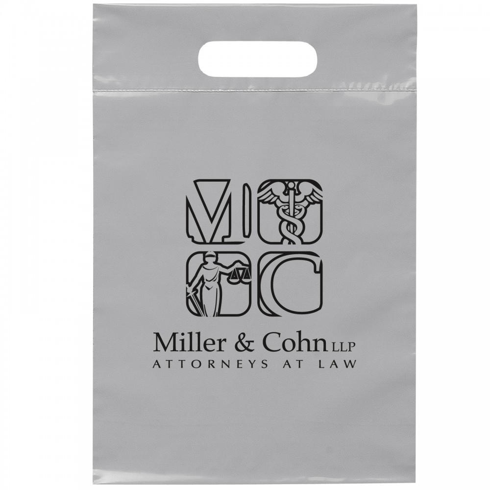 Logo Imprinted Die Cut Handle Bag (9"x14)