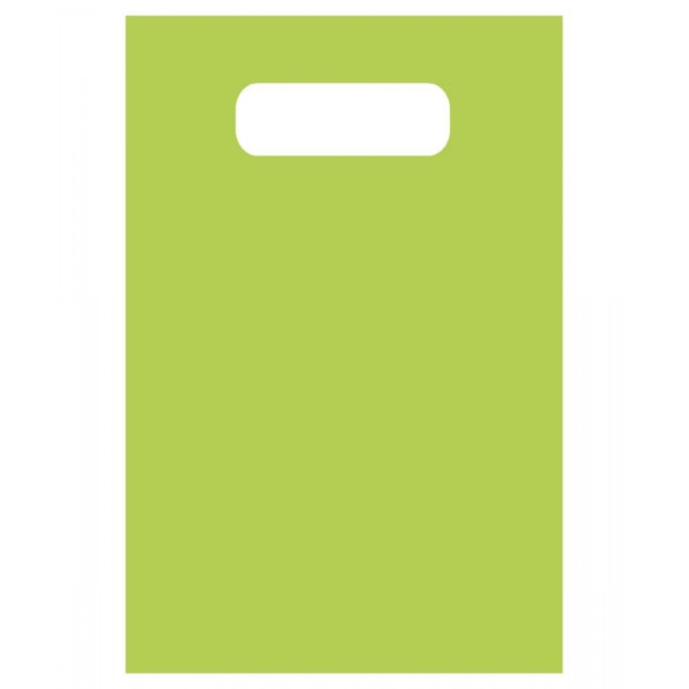 Custom Imprinted Frosty Tinted Poly Merchandise Bag (6"X9") (Lime Green)