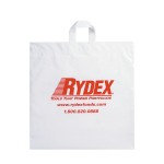 Fused Soft Loop Handle Plastic Bag (20"x20"x6") Custom Printed