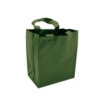 Tinted Opaque Shopping Bags (16"x6"x12") (Hunter Green) Custom Printed