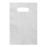 Medium High Density Frosty Clear Poly Merchandise Bag (9"X12") Custom Imprinted