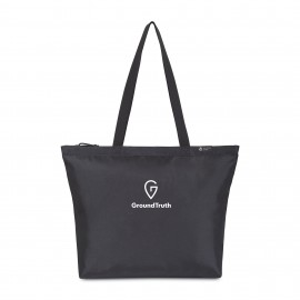 Renew AWARE rPET Tote - Black Logo Imprinted