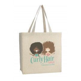 6 oz. Cotton Canvas Grocery Tote - 12"x13"x8" Logo Imprinted