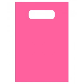 Frosty Tinted Poly Merchandise Bag (6"X9") (Cerise Pink) Custom Printed