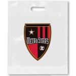 Custom Printed 1.75 Mil Fold Over Die Cut Handle Bag (12"x15"x4")