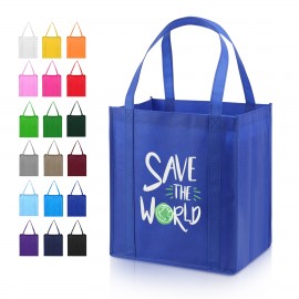 Non-Woven Grocery Tote Bag With Bottom Insert Logo Imprinted  Non-Woven Grocery Tote Bag With Bottom Insert Logo Imprinted