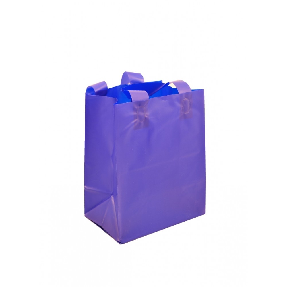 Tinted Opaque Shopping Bag (16"x6"x18") (Royal Blue) Logo Imprinted Tinted Opaque Shopping Bag (16"x6"x18") (Royal Blue) Logo Imprinted