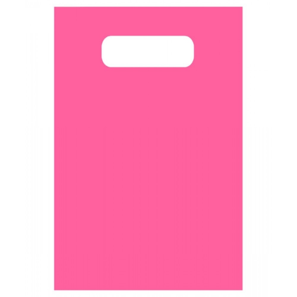 Logo Imprinted Frosty Tinted Merchandise Bags (12"x15") (Cerise Pink) Logo Imprinted Frosty Tinted Merchandise Bags (12"x15") (Cerise Pink)