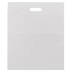 Custom Imprinted Frosty Clear Poly Merchandise Bag (15"x18")