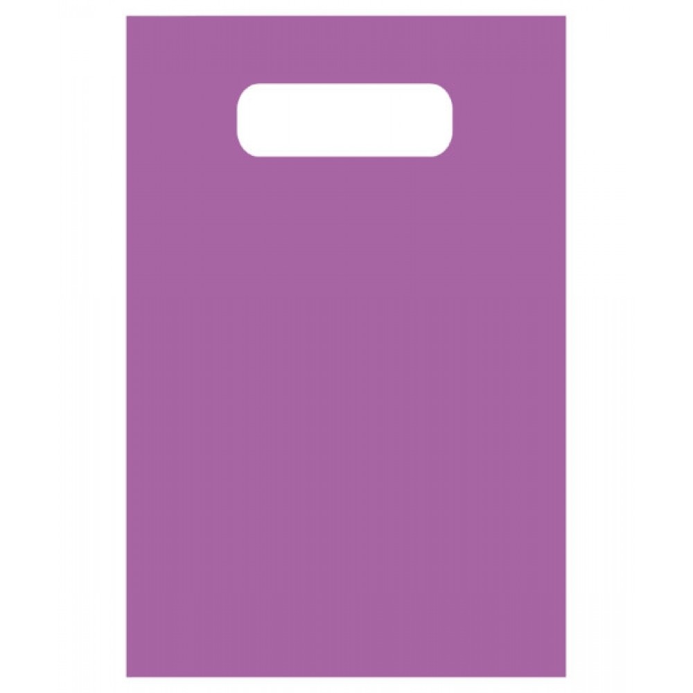 Frosty Tinted Merchandise Bag (9"X12") (Grape Purple) Logo Imprinted