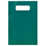 Tinted Opaque Merchandise Bag (6"X9") (Hunter Green) Logo Imprinted