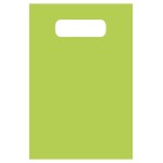 Custom Printed Frosty Tinted Merchandise Bag (9"X12") (Lime Green)