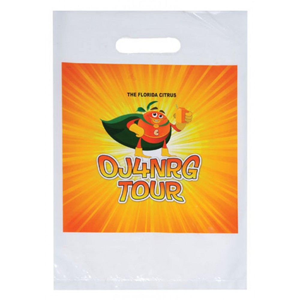 Custom Imprinted Full Color Digitally Printed Die Cut Plastic Bag (9"x13") - Digital Custom Imprinted Full Color Digitally Printed Die Cut Plastic Bag (9"x13") - Digital