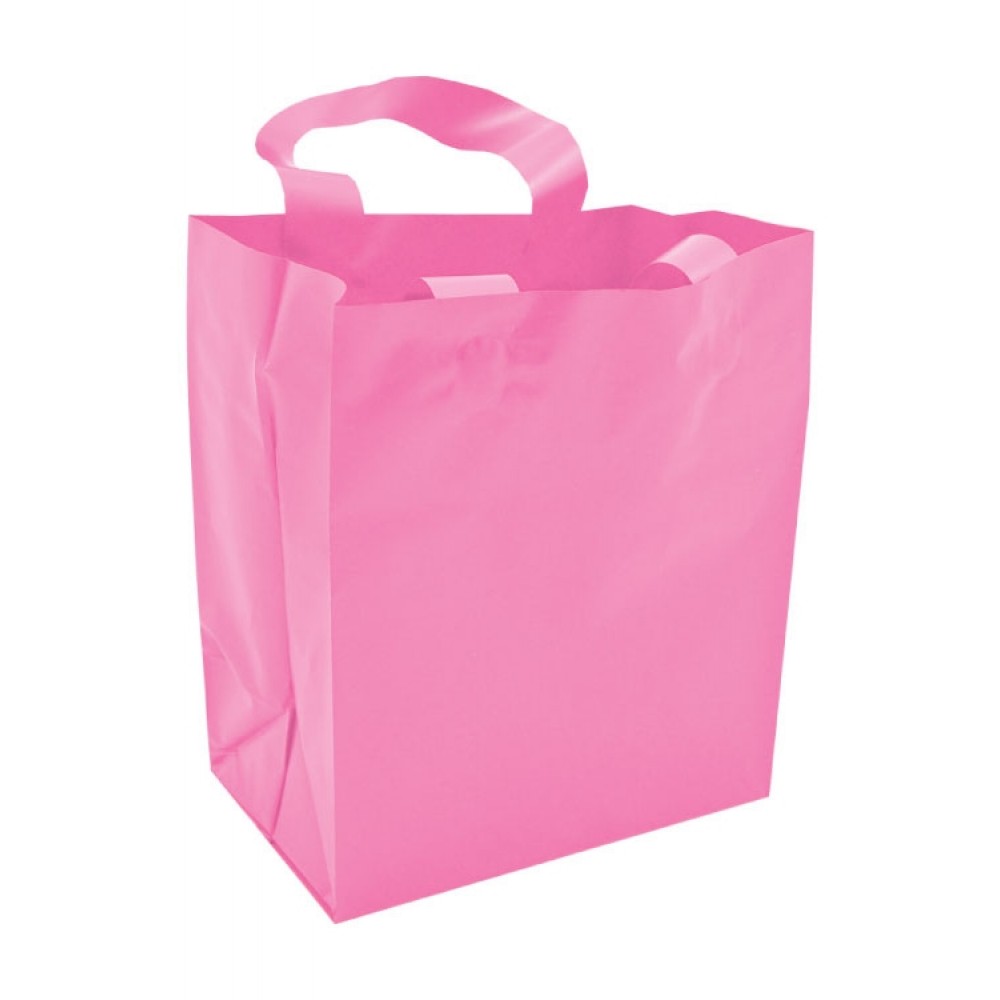Custom Printed Frosty Tinted Poly Shopping Bag (8"x5"x10") (Rose Pink) Custom Printed Frosty Tinted Poly Shopping Bag (8"x5"x10") (Rose Pink)