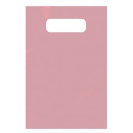 Frosty Tinted Merchandise Bag (9"X12") (Rose Pink) Custom Imprinted