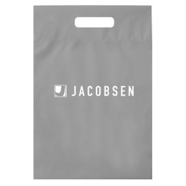 Logo Imprinted Die Cut Fold-Over Reinforced Plastic Bag (9"x13"x2")  Logo Imprinted Die Cut Fold-Over Reinforced Plastic Bag (9"x13"x2")
