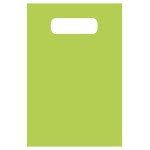 Logo Imprinted Extra Large Frosty Tinted Merchandise Bag (16"x19") (Lime Green)