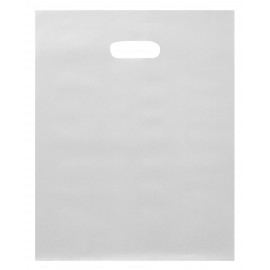 Large High Density Frosty Clear Poly Merchandise Bag (12"x15") Logo Imprinted  Large High Density Frosty Clear Poly Merchandise Bag (12"x15") Logo Imprinted