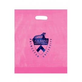 Frosted Die Cut Plastic Bag (15"x18"x4") Logo Imprinted  Frosted Die Cut Plastic Bag (15"x18"x4") Logo Imprinted