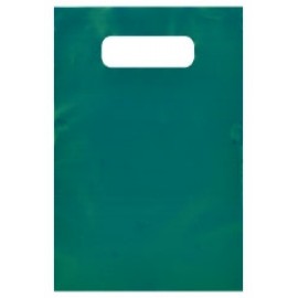 Custom Printed Tinted Opaque Merchandise Bags (12"x15") (Hunter Green)