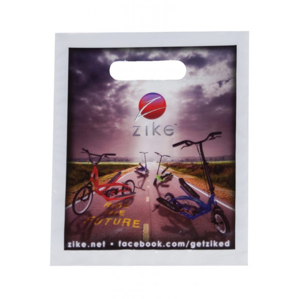 Full Color Digitally Printed Die Cut Plastic Bag (7 1/2"x9") - Digital Custom Printed Full Color Digitally Printed Die Cut Plastic Bag (7 1/2"x9") - Digital Custom Printed