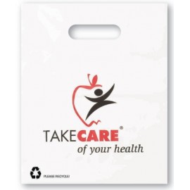 Custom Imprinted 2.5 Mil Heavy Gauge Patch Handle Bag (9"x12")