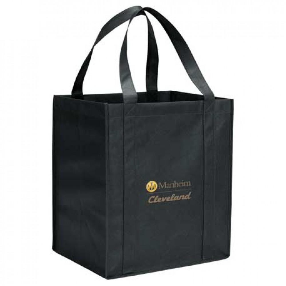 Custom Imprinted Hercules Non-Woven Grocery Tote Custom Imprinted Hercules Non-Woven Grocery Tote