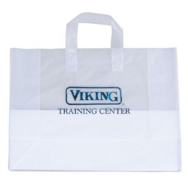 Frosty Clear Shopping Bag (16"x6"x12") Logo Imprinted