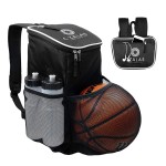 Sports Workout Gym Bag Backpack W/ Ball Equipment Pocket with Logo