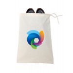 Logo Branded Drawstring Shoe Bag - Full Color Transfer (11" x 16")