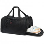 Logo Branded Waterproof Sport Gym Travel Sneaker Duffel Bag With Shoe Com