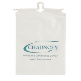 Plastic Budget Cotton Cord Bag (12" x 16" x 4") with Logo  Plastic Budget Cotton Cord Bag (12" x 16" x 4") with Logo